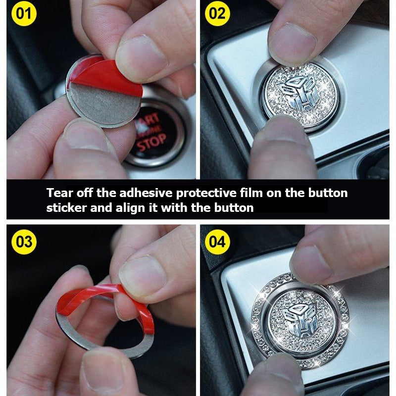 GlamStart Bling Car Start Button Cover Ring