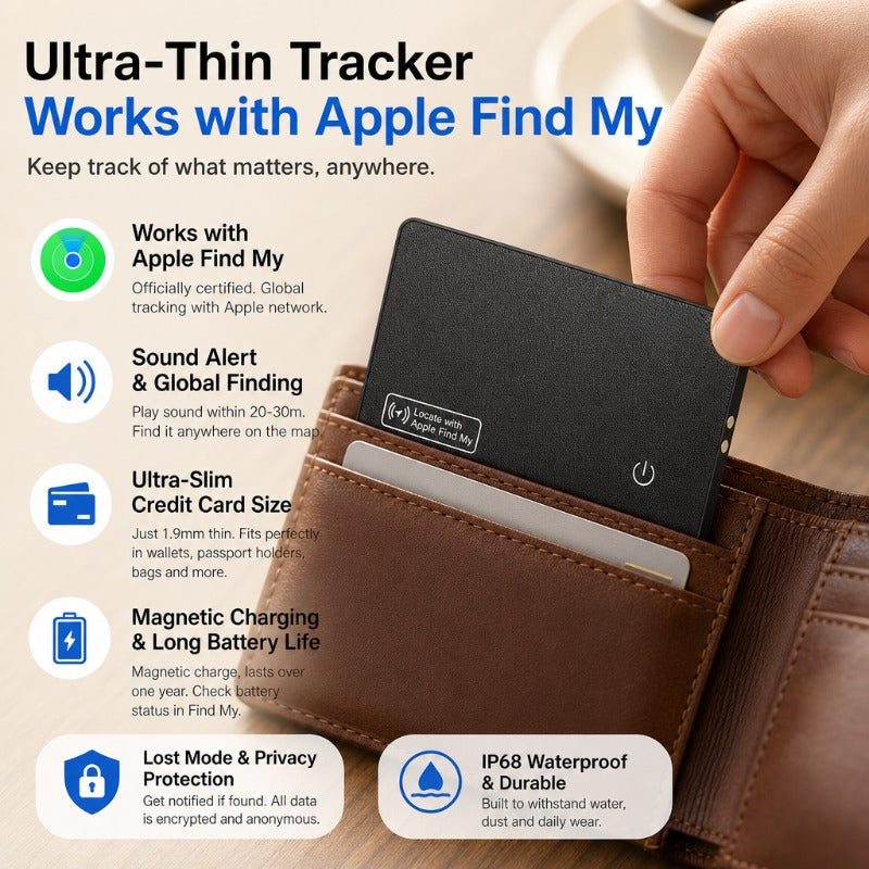 Ultra-Thin Wallet Tracker Card – Woyuosn